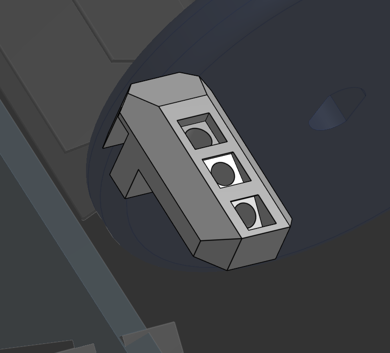 IR beacon tracking shroud CAD